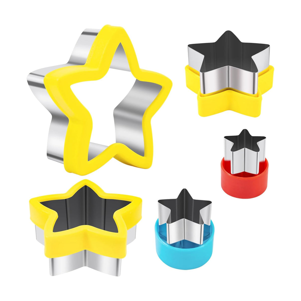 Nifogo Star Cookie Cutters 5 Pcs