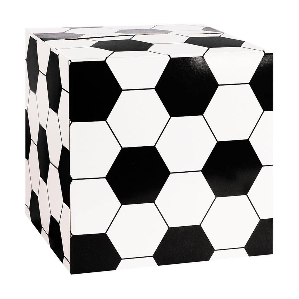 Soccer Card Box Sports Party Favors Post Box Cardboard Receiving Money Holder for Soccer Theme Wedding Reception, Baby Showers, Anniversary, Birthday Party, Graduation Table Centerpiece Decorations