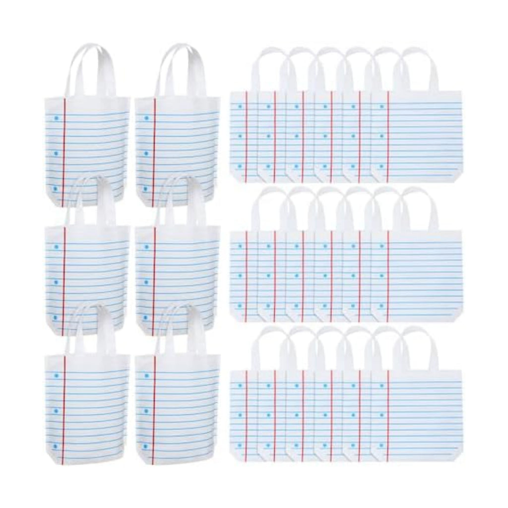 Hosuly 24 Pcs Back to School Gift Bags Notebook Tote Bags Bulk