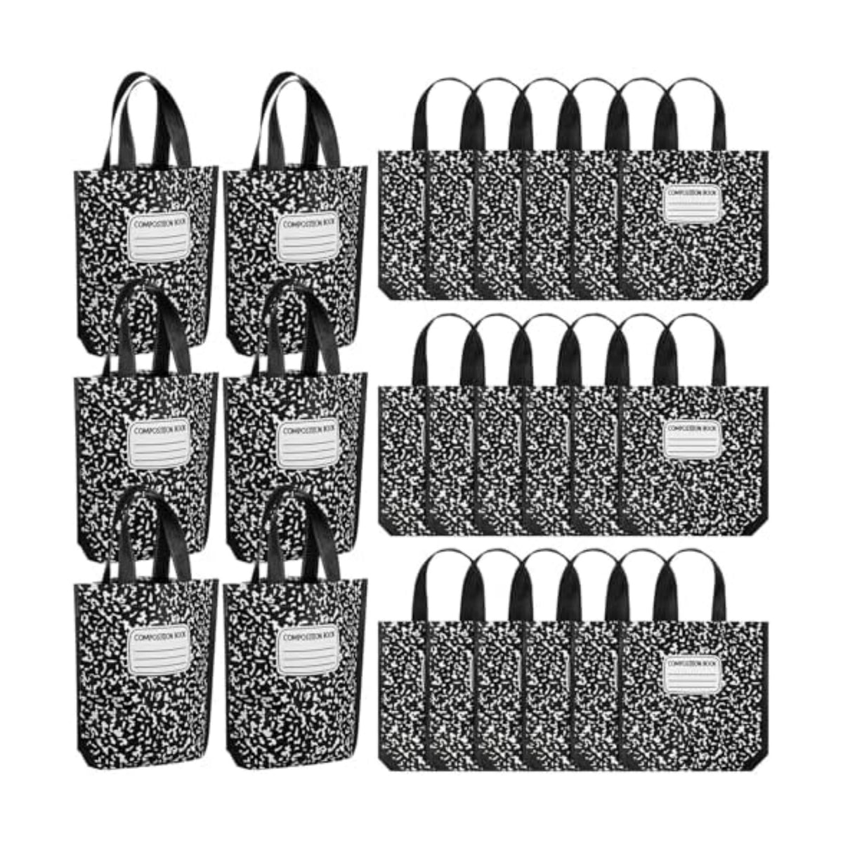 Hosuly 24 Pcs Back to School Gift Bags Composition Book Gift Bags Bulk