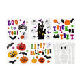 6 Sheets Halloween Window Gel Clings, Halloween Window Stickers for Glass