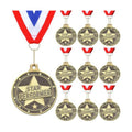 20 Pcs 2'' Awards Medals Bulk Winner Medals with Neck Ribbons Metal Trophy Award Prize Gift for Tournaments, Competitions, Party, Kids and Adults