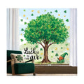 6 Sheets Extra Large St. Patrick's Day Window Clings 32 inch, Lucky Green Shamrock Tree Window Stickers Decal Double Sided for Home School Office Classroom Spring Party Supplies Gifts
