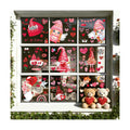 9 Sheets Valentines Day Window Clings Decor: Double-Sided Gnome Window Stickers, Cute Heart & Love Static Cling Decals, Reusable Valentine Decorations for Home School Office Party and Store