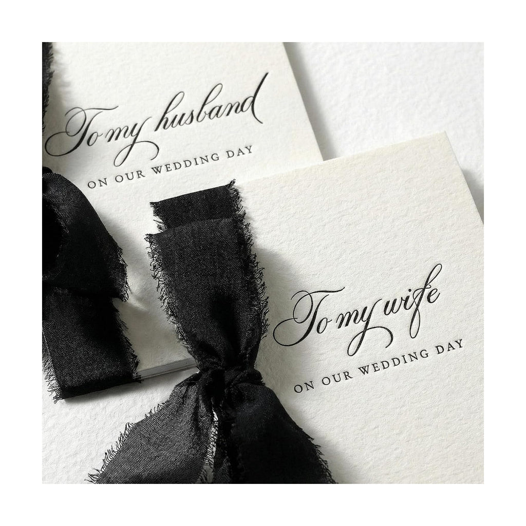 Ngrowtic 2 Set Wedding Vow Books to My Husband Wife, Black