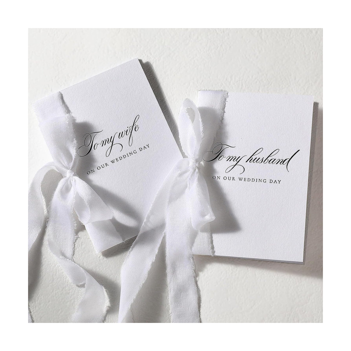 Ngrowtic 2 Set Wedding Vow Books to My Husband Wife, White