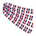 AhfuLife 60 Pcs Dominican String Flags for Independence Day Decorations, Small Dominican Flag Bunting Banner - Double Sided for National Day Festival Party Decorations (5.5×8.3 Inch-66 Ft)