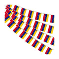 AhfuLife 60 Pcs Venezuela String Flags for Independence Day Decorations, Small Venezuelan Flag Bunting Banner - Double Sided for National Day Festival Party Decorations (5.5×8.3 Inch-66 Ft)