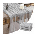 Artoid Mode 3-Pack Pearl Grey Gauze Table Runner 10FT Home Decor
