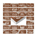 Beeveer 24 Designs Rustic Wedding Photo Booth Props, Wood Lace Photoshoot