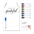 Gersoniel Thanksgiving Dry Erase Board with 8 Marker Acrylic Gratitude Board for Wall Assembled Today I Am Grateful for Dry Erase Decor, Wet Wipes Can Be Wiped