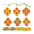 Fennoral 24 Pack Sunflower Craft Kit for Kids Make You Own Sunflower Poke in Art and Crafts DIY for Boys Girls Classroom Activities Spring Summer Birthday Party Decoration