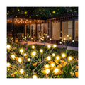 Solar Garden Lights Outdoor 8 Pack 64 LED Solar Firefly Lights Warm White