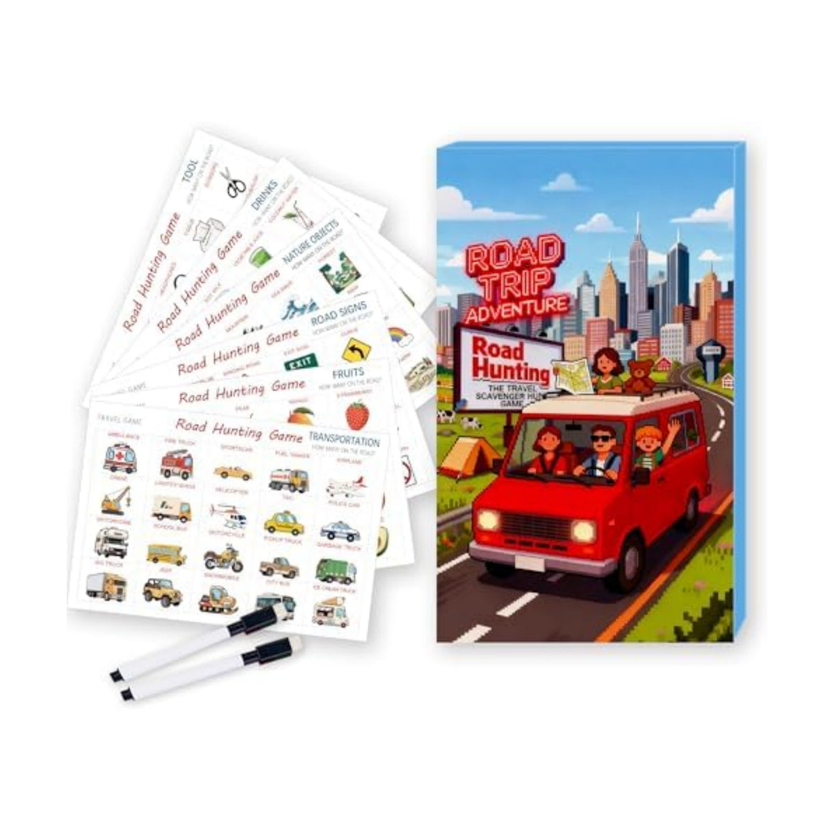 Road Trip Adventure Travel Scavenger Hunt Game
