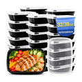 38oz 10 Pack Disposable Food Leftover Containers with Lids, Meal Prep Containers Reusable, To Go Containers Leakproof, Microwave Freezer Dishwasher Safe for Festival