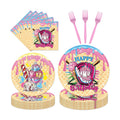 EUOYUFO 96Pcs Ice Cream Party Decorations Tableware Set Ice Cream Baseball Drip Happy Birthday Paper Plates Napkins Forks Baseball Sport Team Theme Bday Party Supplies Serve 24 Guests