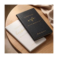 2 Set Wedding Vow Books with Soft Cover to My Husband Wife Vow Books with Gold Foil Bride and Groom Notebook 40 Lined Pages Wedding Gifts for Bridal Shower Newly Engaged Couple Essential