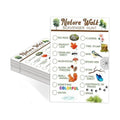 30Pcs Nature Walk Scavenger Hunt Cards, Scavenger Hunt Cards Road Trip and Travel Activities, Spring Summer Holiday Party Supplies, Camping Games Outdoor Indoor Seek Activity