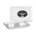 6 Pack Silver Glitter Plastic Serving Trays for Party, 9 x 13 Inch - Heavy Duty Plastic Silver Trays for Food - Rectangular Party Serving Platters
