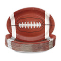 50Pcs Football Oval Paper Plates 12.6 x 10inch