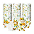 Maxdot 200 Pcs Sunflower Tulip Cupcake Liners for Baking Sunflower Paper Muffin Baking Cups Flower Tulip Muffin Liners Wrappers for Thanksgiving Baby Shower Wedding Birthday Party Decor