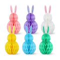 6Pcs Easter Honeycomb Centerpiece Table Bunny Decorations Supplies