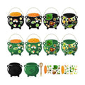 JUNEBRUSHS 32 Pcs St. Patricks Day Craft Kits for Party Activities Gifts