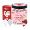 Love Notes Jar with 60 Romantic Messages - Valentines Day Gifts for Him, Her - Romantic Long Distance Relationship Gifts for Him, Her - Sweet Love Keepsake for Couples, Gift-Ready Jar