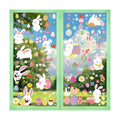 9 Sheets Easter Window Clings for Kids, 134 Pcs Cute Bunny Chick Egg Window Stickers, Static Spring Easter Decorations for Home, Classroom & Party Windows