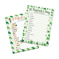 COCHIE St. Patrick's Day Party Games for Adults Family Office Large Groups, Saint Patrick Words Pictionary Game, Riddle Games, Word Scramble Game Classroom Activities - Answer Key (St. Patrick's)