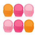 Whaline 300Pcs Orange Pink Cupcake Liners Paper Baking Cups Summer Standard Muffin Cupcake Wrappers for Party Supplies Table Decor