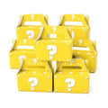 BGFMVS 12 Pcs Video Game Question Mark Party Favor Boxes Yellow Mystery Box