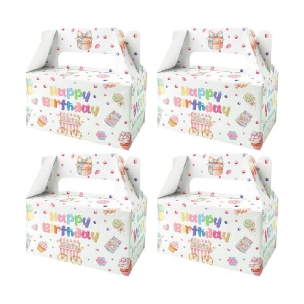 BGFMVS 12 Pcs Happy Birthday Candy Sweet Party Favor Boxes Girls Goodie Box
