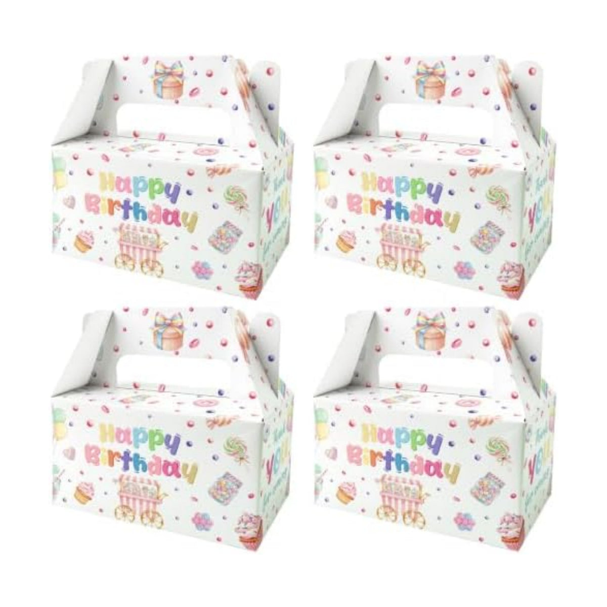 BGFMVS 12 Pcs Happy Birthday Candy Sweet Party Favor Boxes Girls Goodie Box
