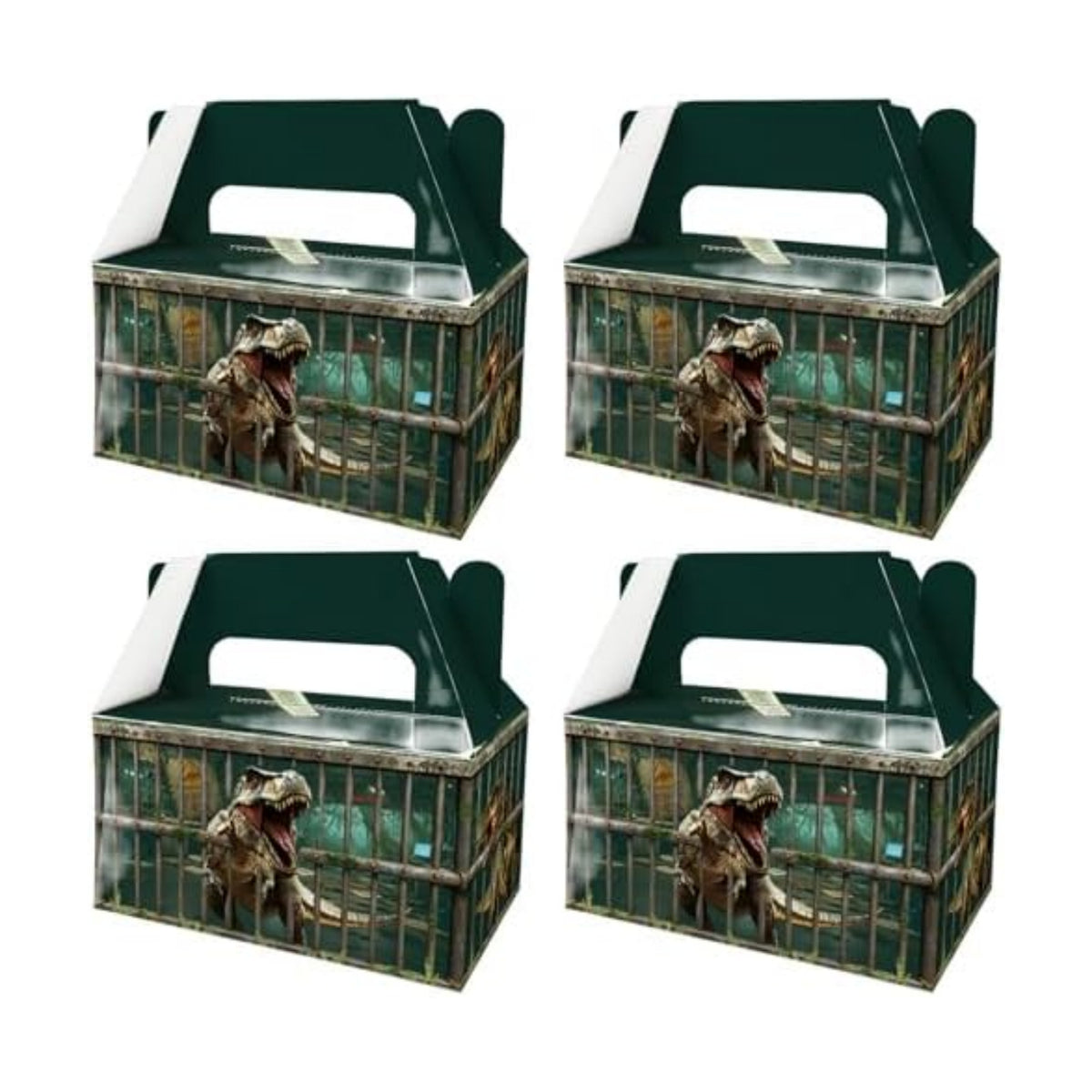 BGFMVS 12 Pcs Dinosaur T-Rex Party Favor Boxes Boys Birthday Goodie Bags