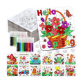 24Pcs Spring Arts and Crafts for Kids & Adults Bulk, Spring DIY Craft Puzzle Kit with Flower Butterfly Bee Bunny, Easter Activities Jigsaw for Classroom Party Favors April Gift Break Projects Supplies