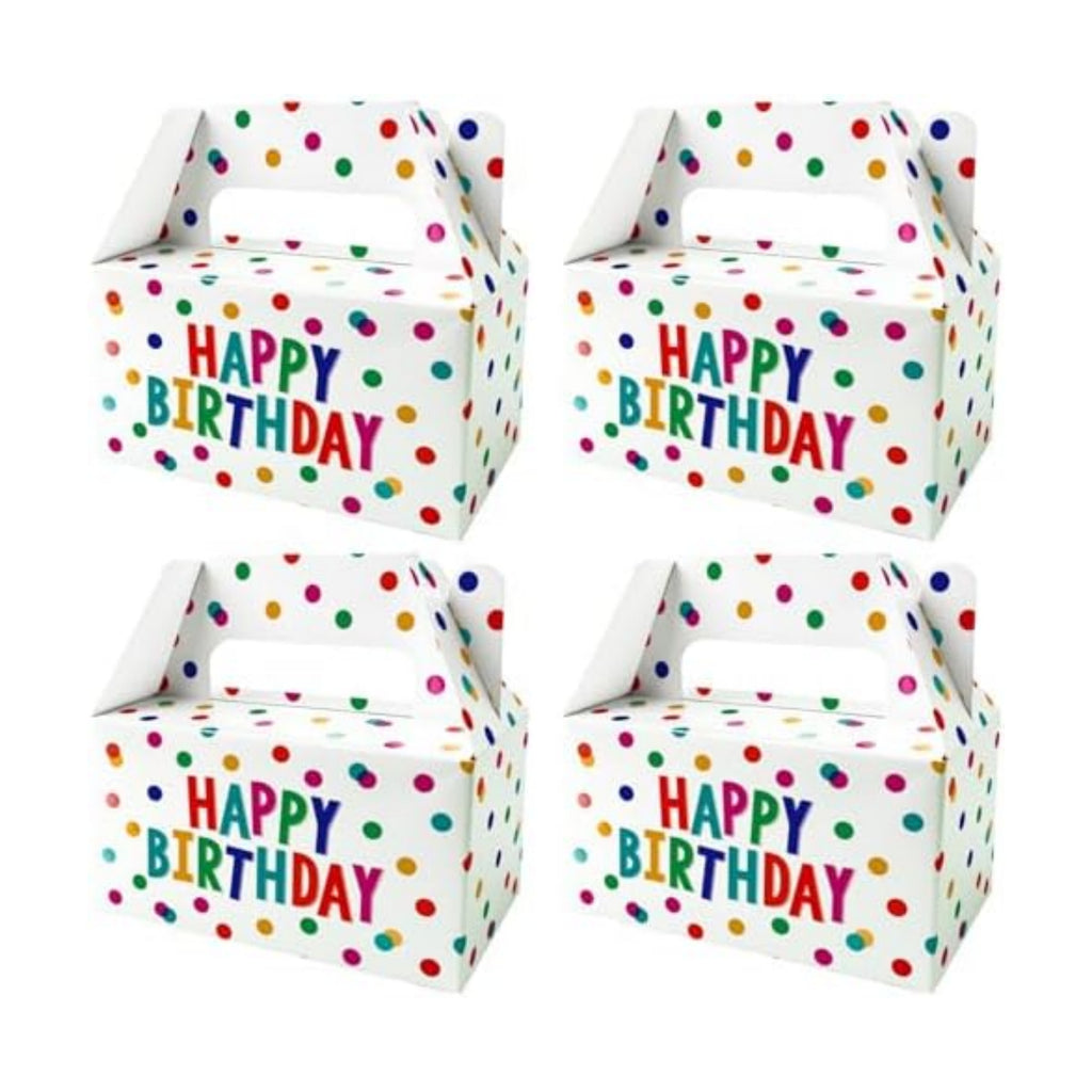 12 Pack Happy Birthday Animal Party Favor Boxes Kids Candy Goodie Bags