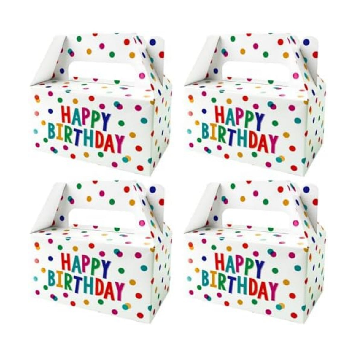 12 Pack Happy Birthday Animal Party Favor Boxes Kids Candy Goodie Bags
