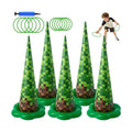 5 Pack Inflatable Pixel Ring Toss Game, Birthday Party Games for Kids