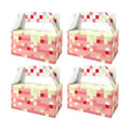 12 Pack Pink Pixel Party Favor Boxes Girls Gamer Birthday Goodie Bags
