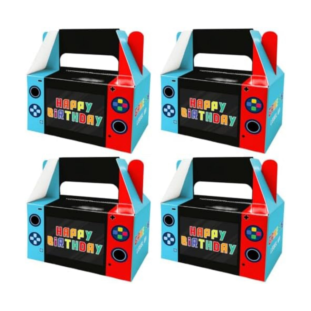 Video Game Party Favor Boxes Gamer Birthday Goodie Bags Console Treat Box