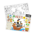 Pirates Crafts for Kids 15Packs 17X11Inches Coloring Placemats with Thankful - Fall Art Activities for Friendsgiving, Preschool & Kindergarten Projects for Toddlers,Kids, Girls & Boys