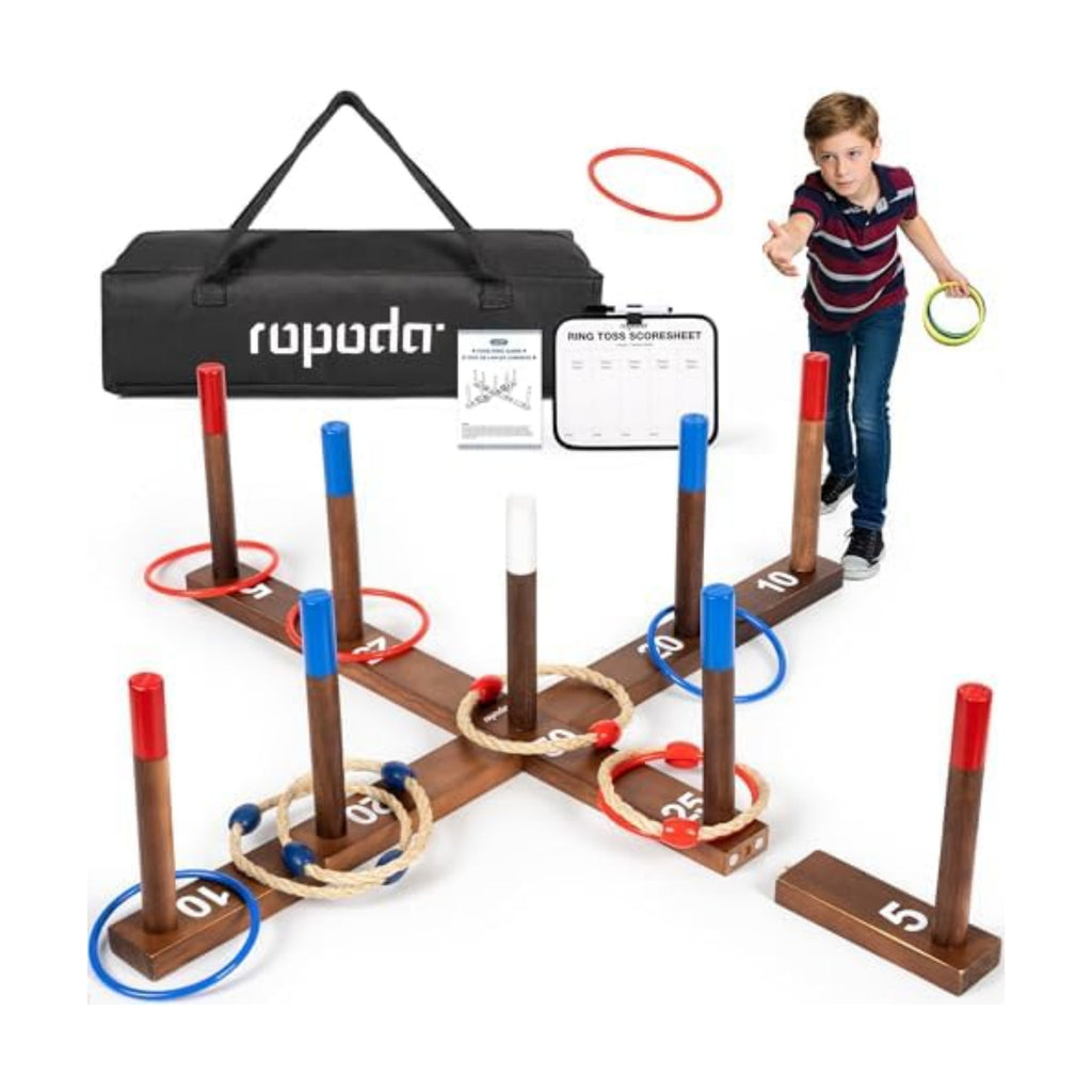 ropoda Ring Toss Game, Extra Large 28" Yard Game with Stable Connection