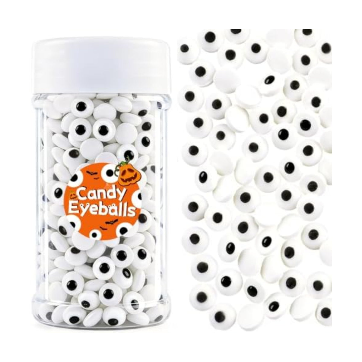 Candy Eye for Decorating Edible, 7mm Halloween Eyes Sprinkles Sugar 3.53oz