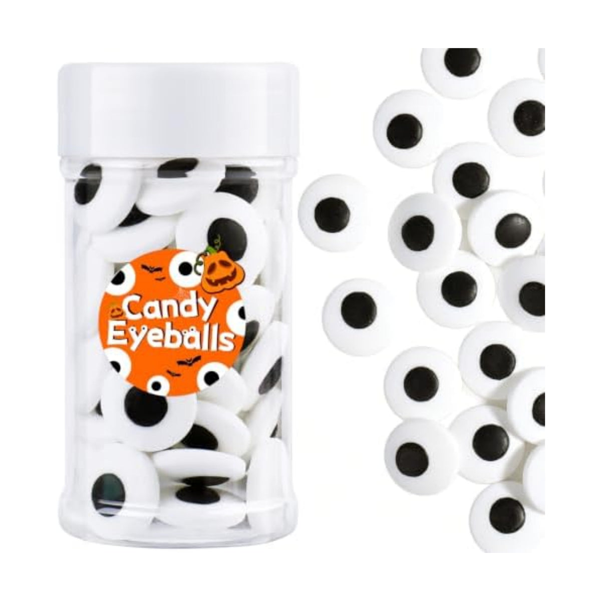 Candy Eye for Decorating Edible, 2cm Halloween Eyes Sprinkles Sugar 3.53oz