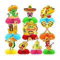 10Pcs Fiesta Party Decorations Mexican Cinco De Mayo Centerpieces