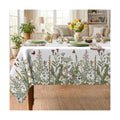 Spring Tablecloth 60x120 Inch, Spring Wild Flowers Floral Decorations for Home Table Cloth Rectangle Decor Tablecloths Polyester for Picnic Party Dinner