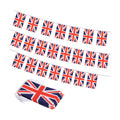 Union Jack British Flag Banner, Small Mini United Kingdom Britain Flags Patriotic Decoration for Party, Classroom, Sports Events, 33 Feet 30 Flags