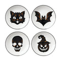 Oneida Vintro Halloween Tidbit Plates Set Of 4, Service For 4