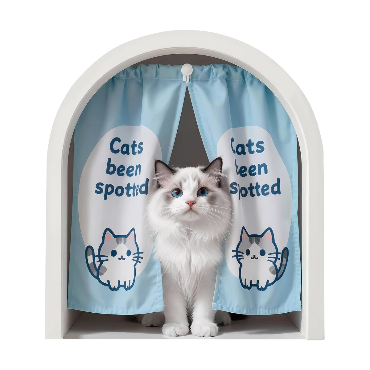 FLFK Cute Cat Wall Decal - Large Removable Peel and Stick 3D Wall Sticker for Toilet Kitchen Offices, Puppy Cat